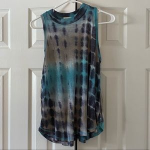 High neck Tye dye shirt